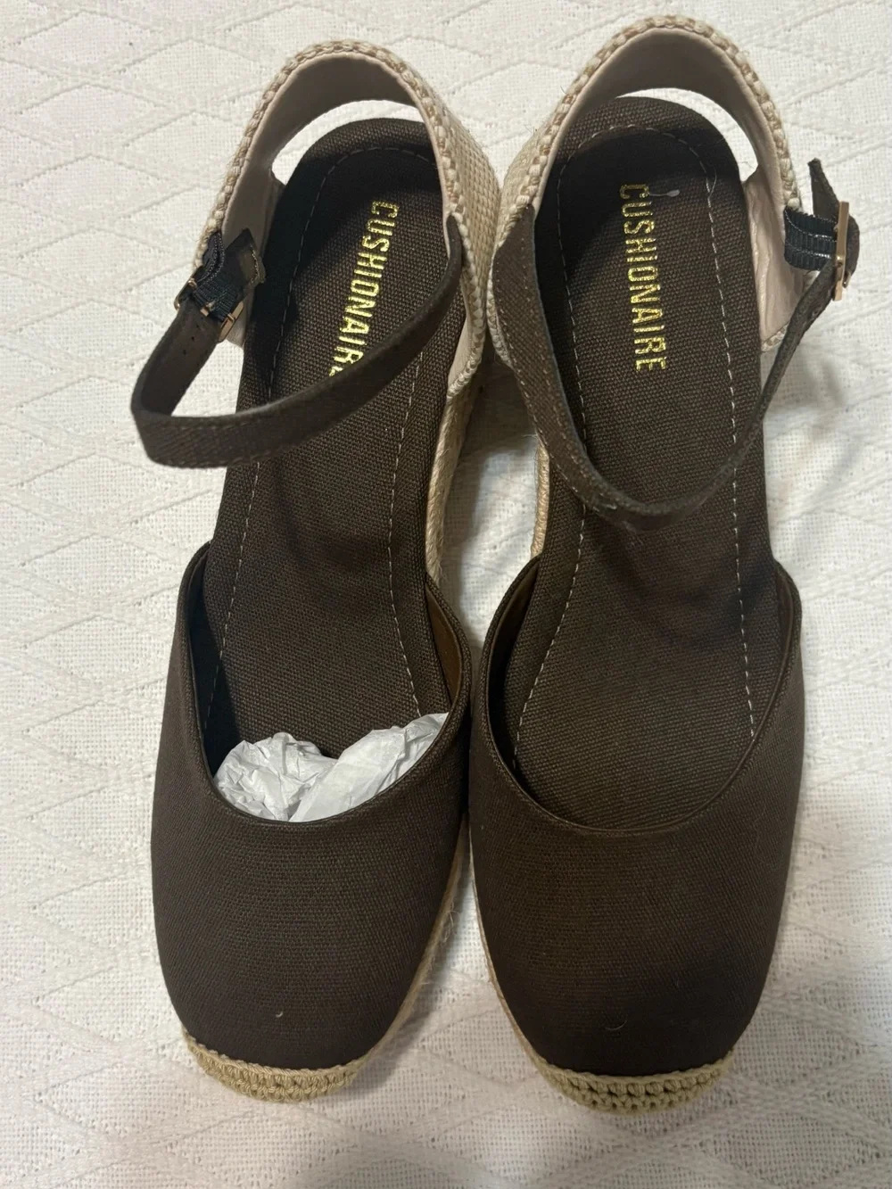 Cushionaire brown espadrille
